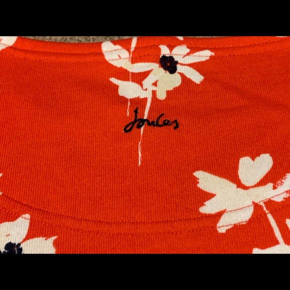 Joules Women’s 3/4 Sleeve Red Floral Jersey Top 16 - Picture 9 of 13